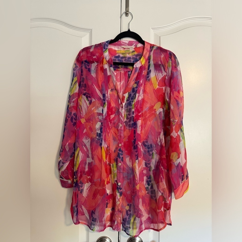 Soft Surroundings Women’s Pink Floral Top
